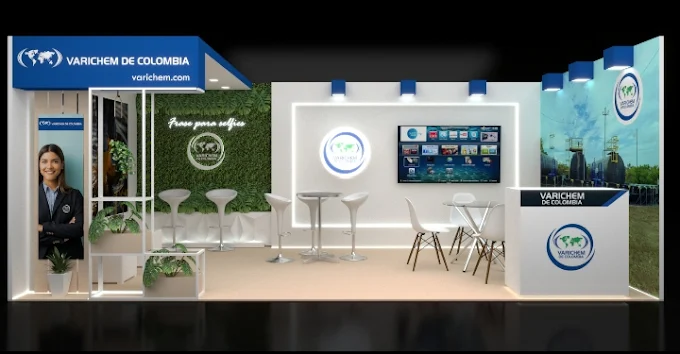 Fabricación de stand personalizado para feria empresarial en Cartagena